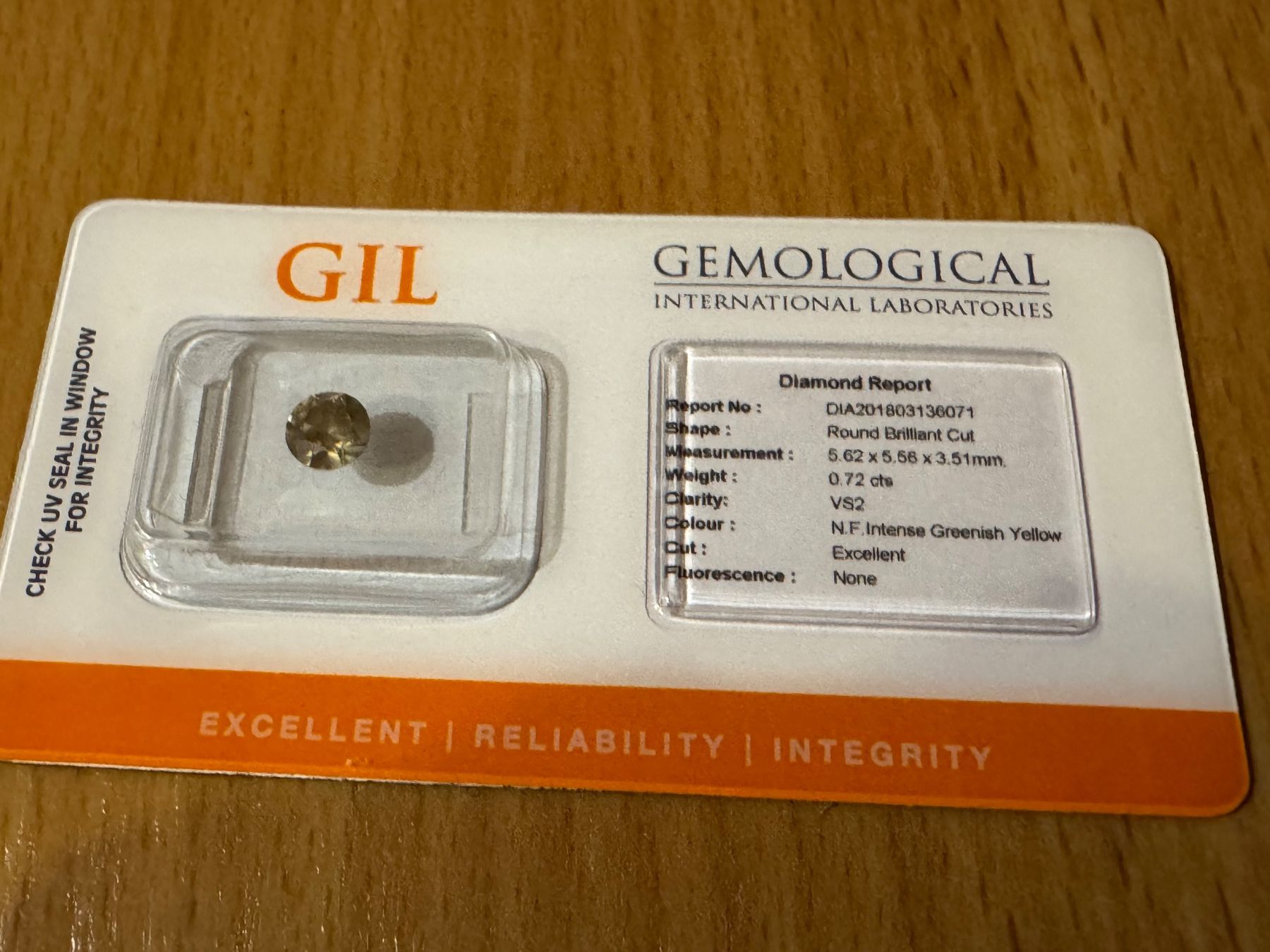Pietre preziose: Diamant 0.72cts – Nuovo (secondo la descrizione) da Auswil venduto da 1994summer
