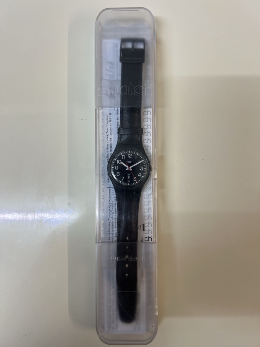 Swatch Orologi: Schwarze Swatch Uhr, EOC, 2003, inkl. Originalverpackung – Usato da Wollerau venduto da Plakatfreund 3