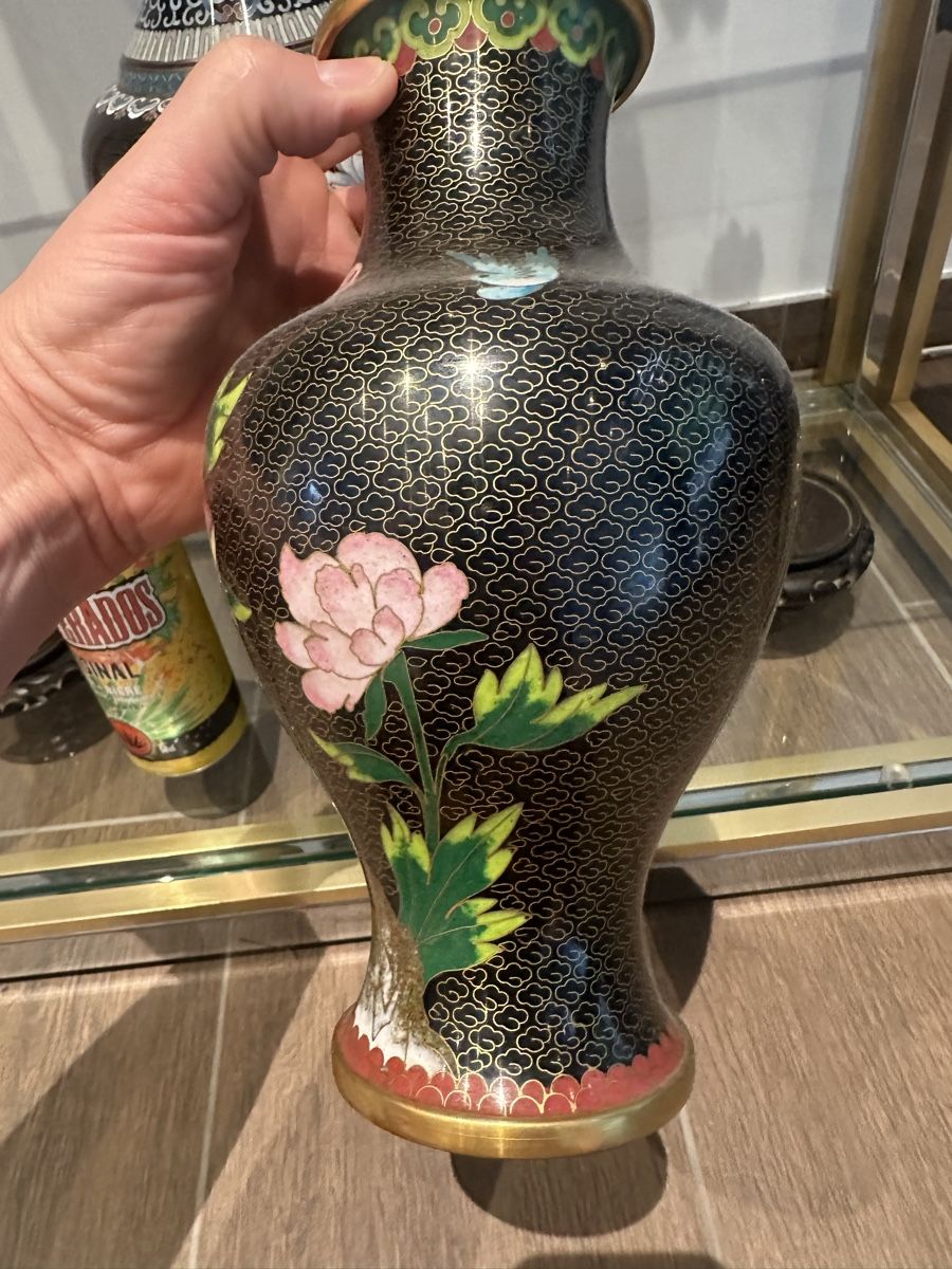 Vasi & Recipienti: Tryptique de vases chinois en cloisonné – Usato da Bellevue venduto da bordeaux075cl 4