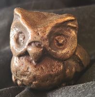 Bronze  Eule Figur wunder schön  siehe Foto