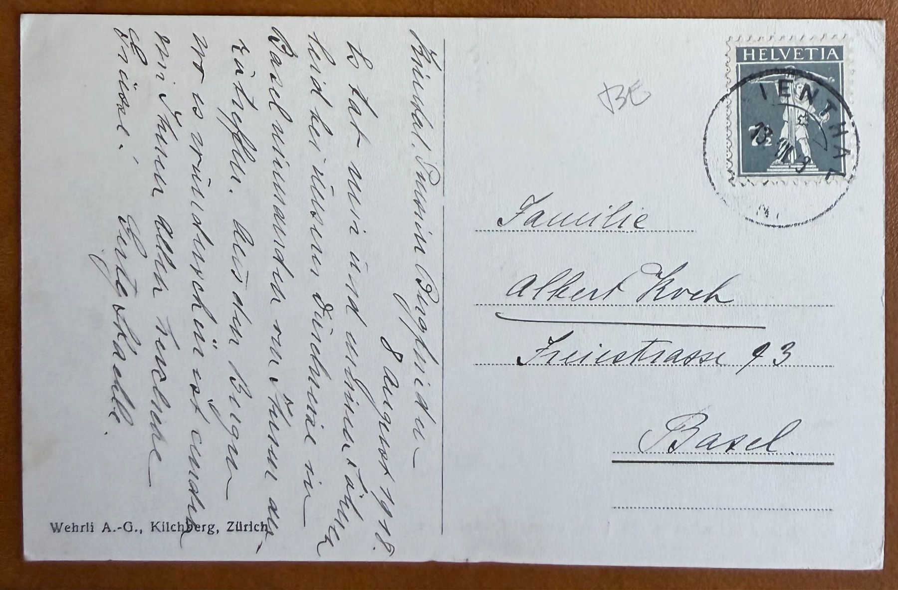 Cartoline postali: Blümisalp vom Kiental 1913 – Usato da Lutry venduto da Ediego 1