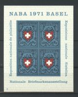 1971, Nationale Briefmarkenausstellung Basel (NABA) Nr.3 **