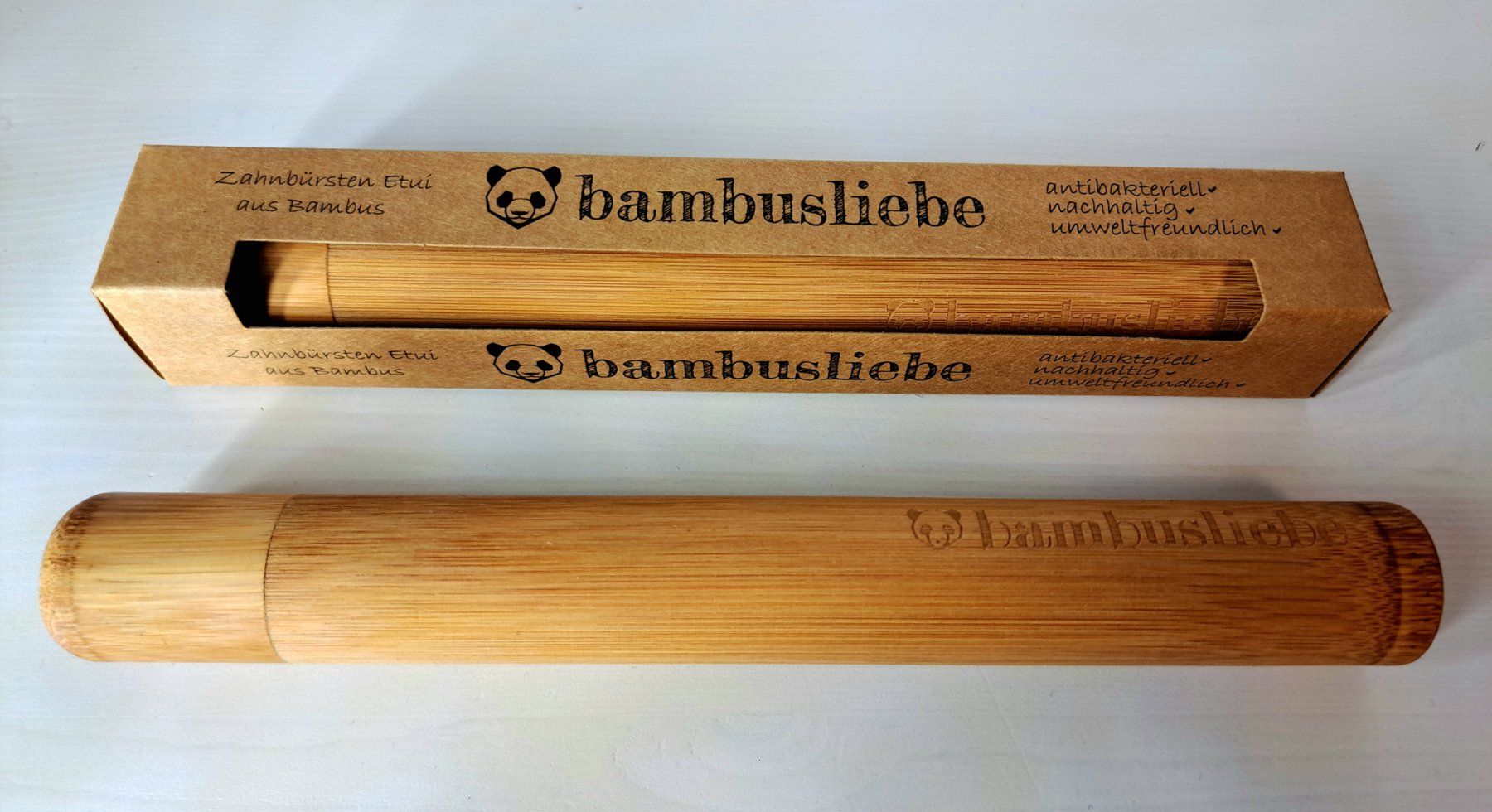Cura dei denti: Bambusliebe Zahnbürsten Etui,  Neu – Nuovo (secondo la descrizione) da Oftringen venduto da Black_Nymeria