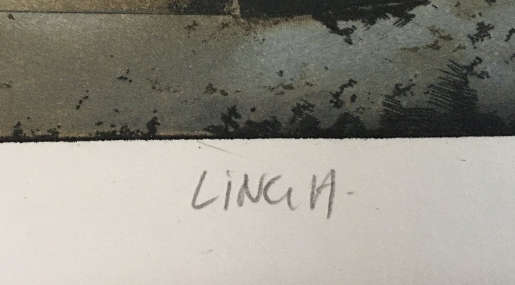 Dipinti: André Bongibault  "Linga"   FARBRADIERUNG auf Bütten – Usato da Nennigkofen venduto da juhit 5