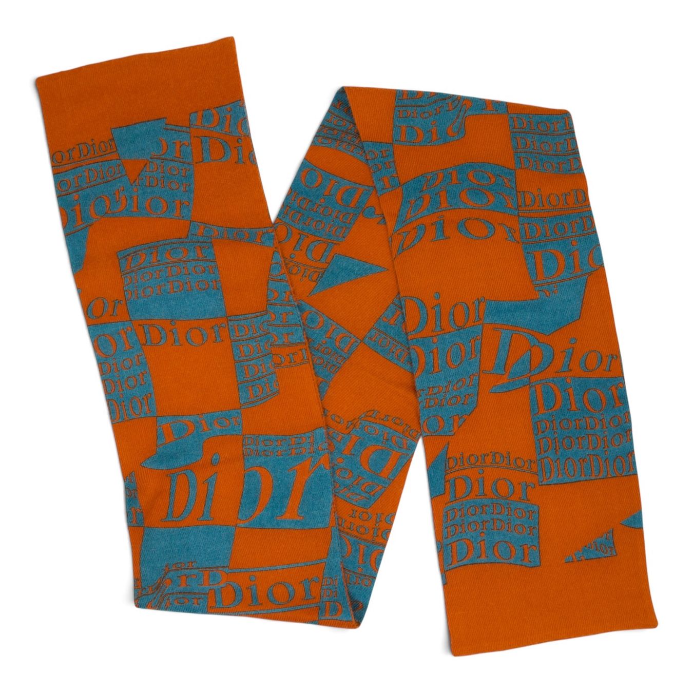 Dior Foulards & écharpes: Dior Wollschal orange/blau – D'occasion à Binningen par Designerlabels