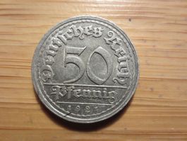 Antike Münze Deusches Reich 1921
