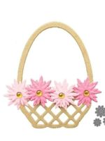 Stanzschablone Nr. R134, Blumen, Korb (Sizzix geeignet)