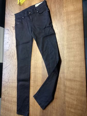 DIESEL HOSE/JEANS GR.26 Schwarz W26/L30 / SUPER SKINNY / Low