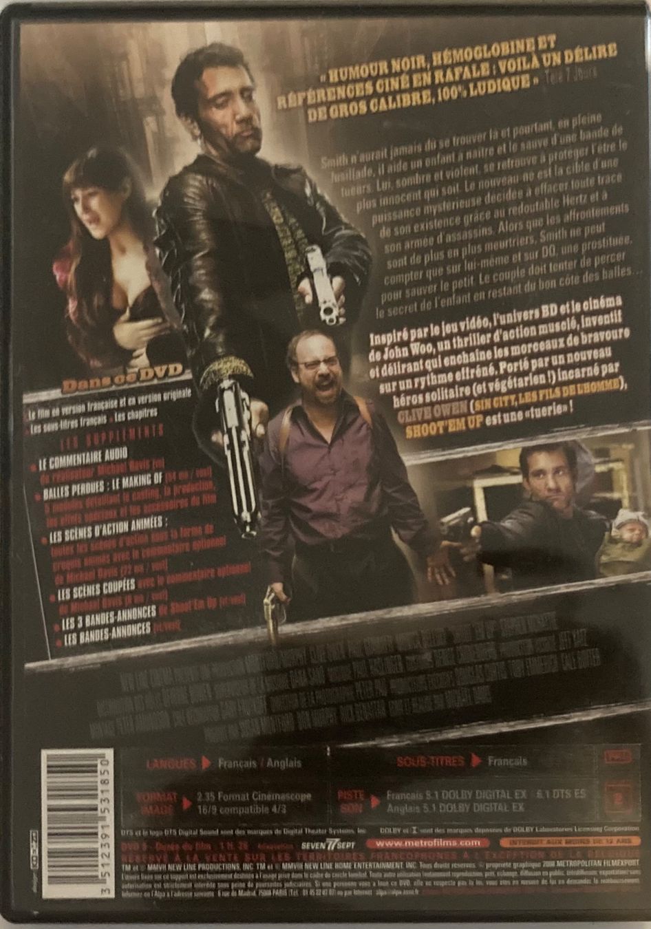 Tutti i DVDs: SHOOT 'EM UP (QUE LA PARTIE COMMENCE) – Usato da Poliez-Pittet venduto da Newtown-Records 1
