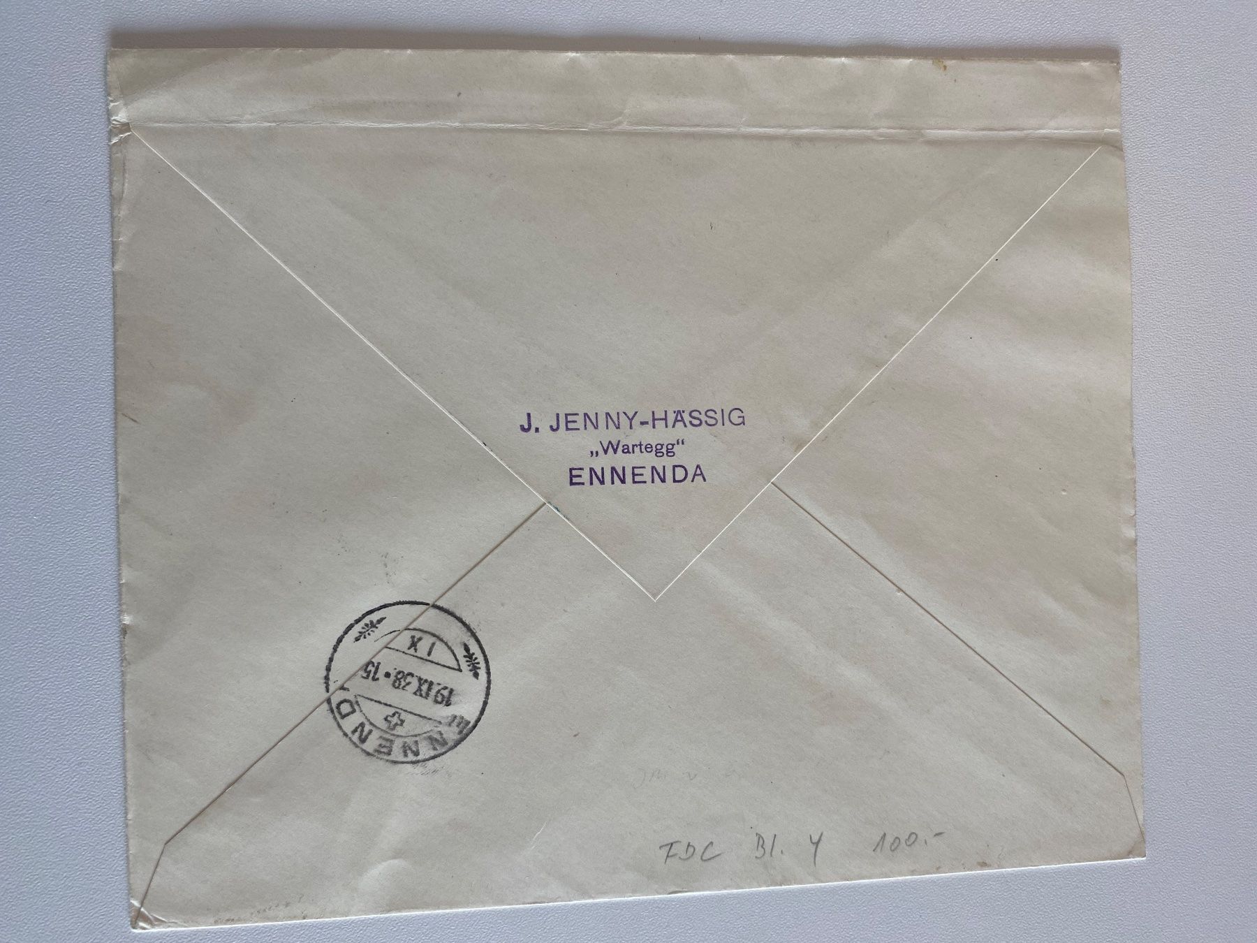 Tutti i francobolli: W11, ET auf Briefstück – Usato da Aarau venduto da hilde47 2