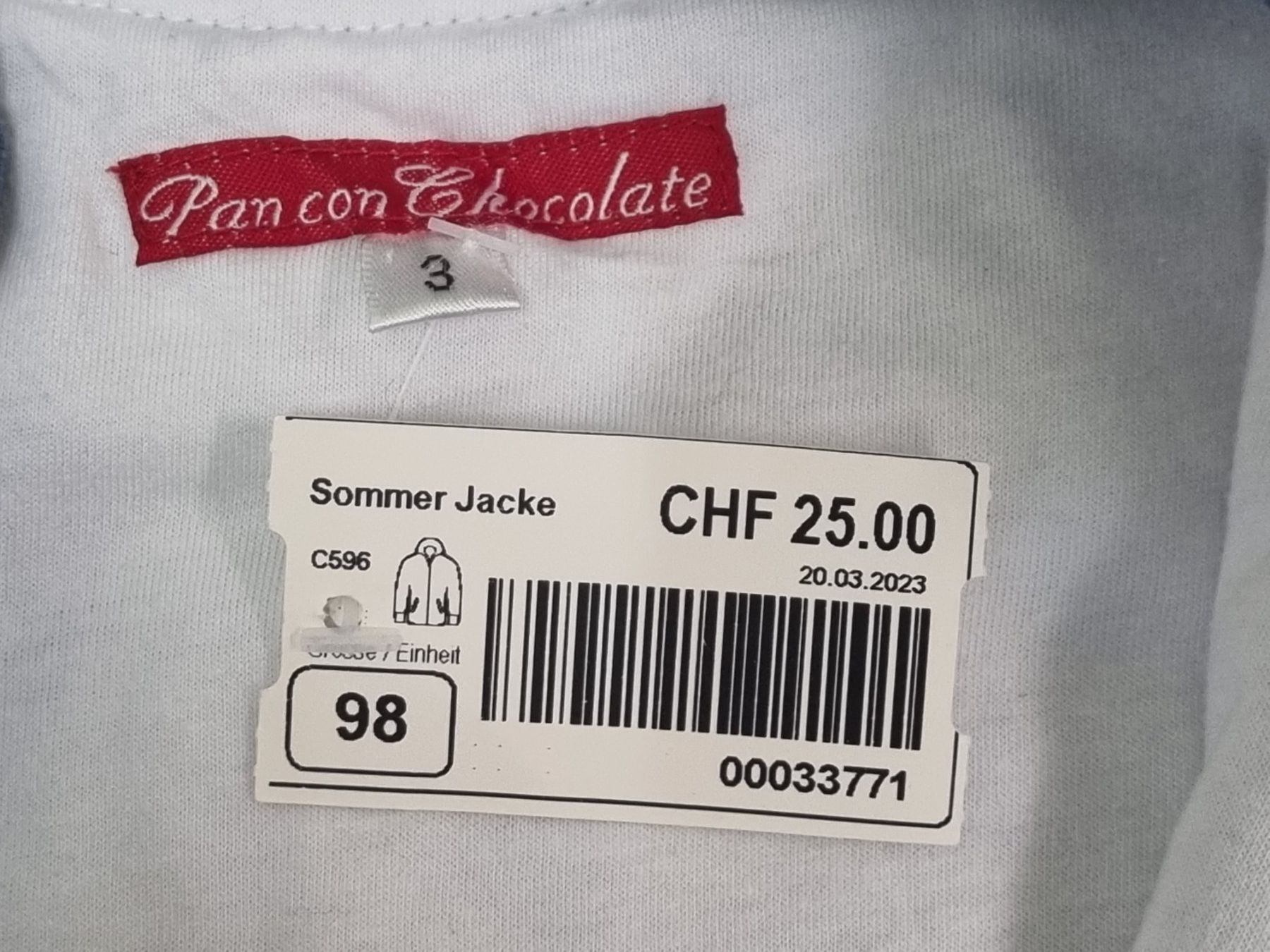 Giacche & Cappotti: Pan con chocolate Jacke Grösse 92 ca. – Usato da Schönenwerd venduto da Chez_Mimi 2