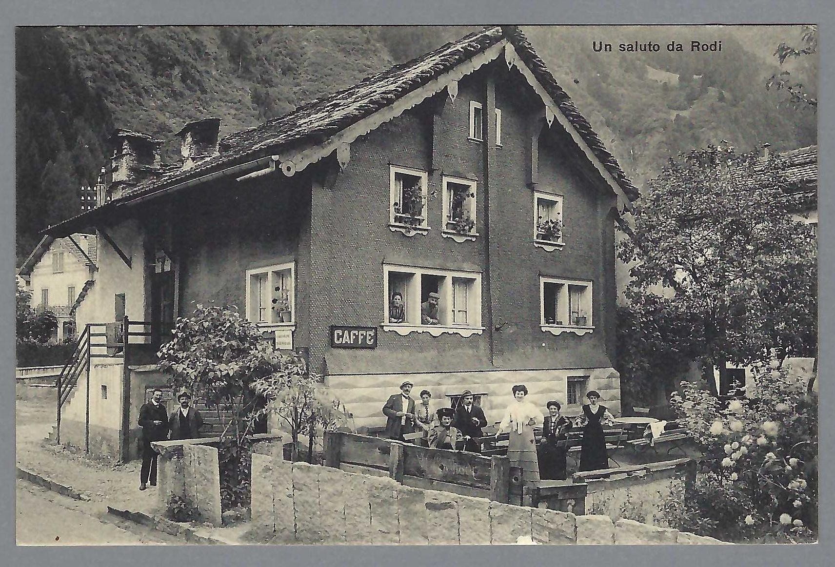 Cartoline postali: ca. 1910, RODI, CAFFÉ, ANIMATA! – Usato da Pura venduto da ulisse1957