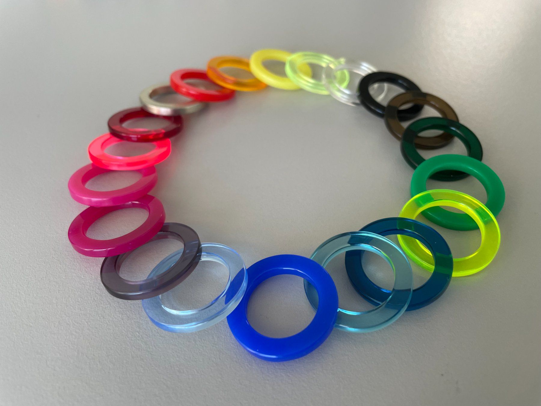 Ringe: Silberring mit 19 Plexiglasringen - Grösse 57 – Neu und originalverpackt aus Turgi von bar_8pdm 5