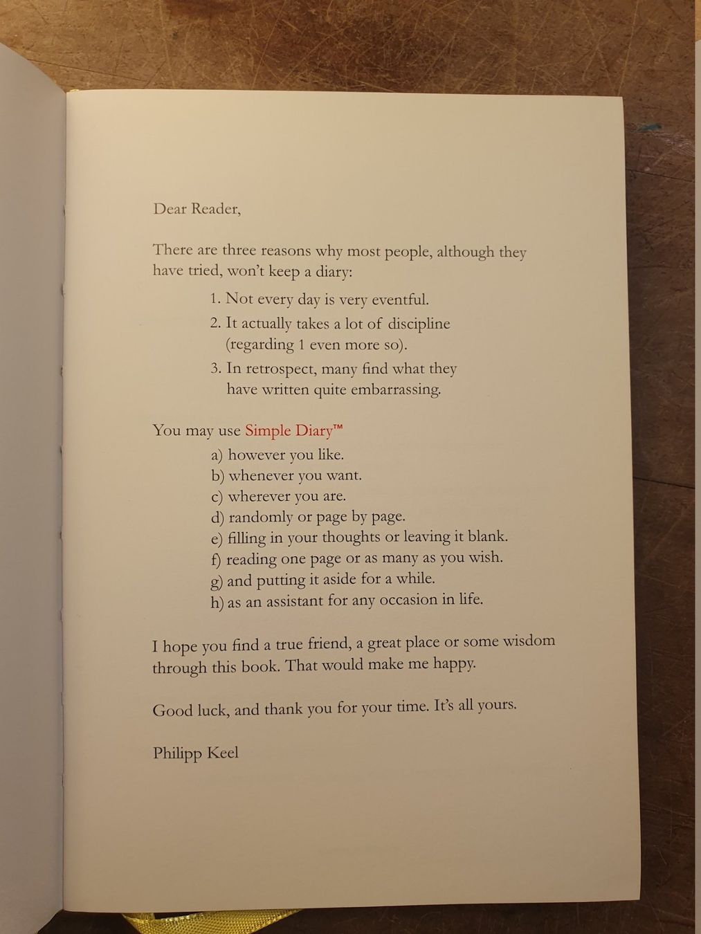 Libri: Keels simple Diary - Philipp Keel – Usato da Zürich venduto da loosebone 2