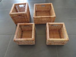 4 schöne Rattan--Körbe +++top+++