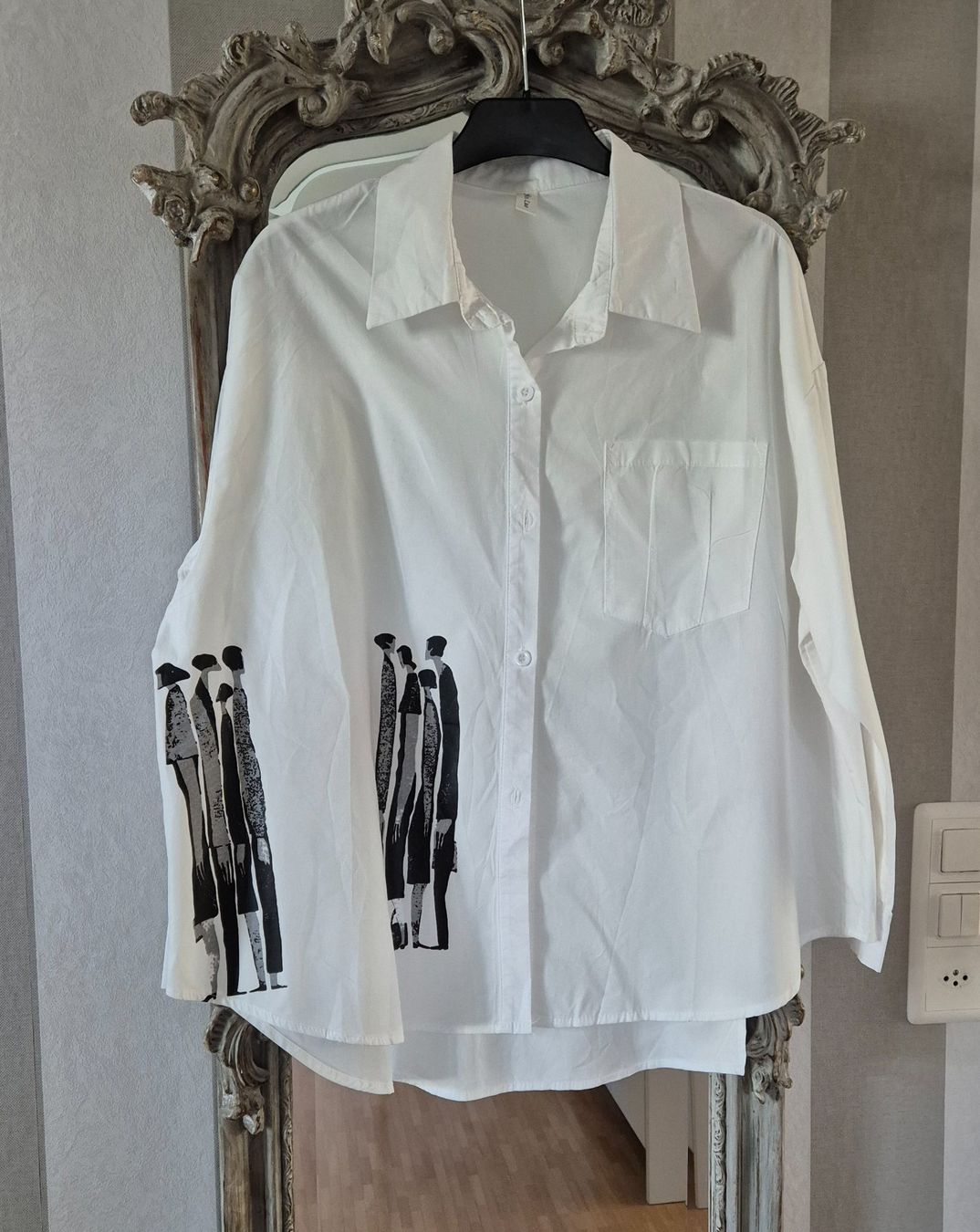 Camicette: Bluse weiss mit Aufdruck Oversize – Nuovo (secondo la descrizione) da Tagelswangen venduto da GABGABFI 1