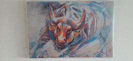 LED Art Wall Street’s ‘Charging Bull’ sculpture Kunstbild