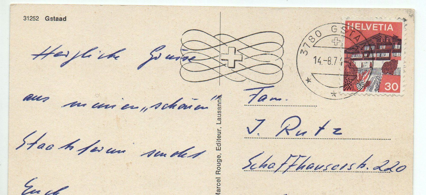 Cartoline postali: GSTAAD Hotel Bernerhof – Usato da Jona venduto da philajona 1