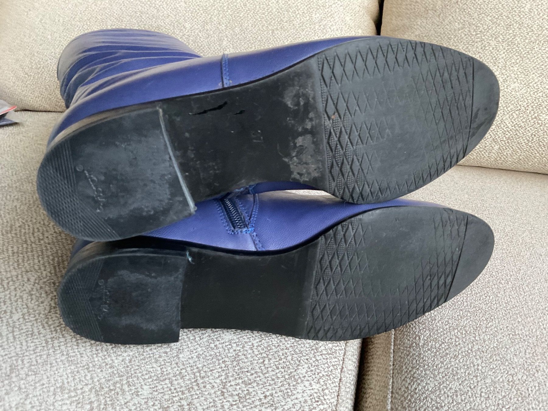 Damenschuhe: Leder Stiefel Gr 37 violett – Gebraucht aus Urdorf von alda02 6