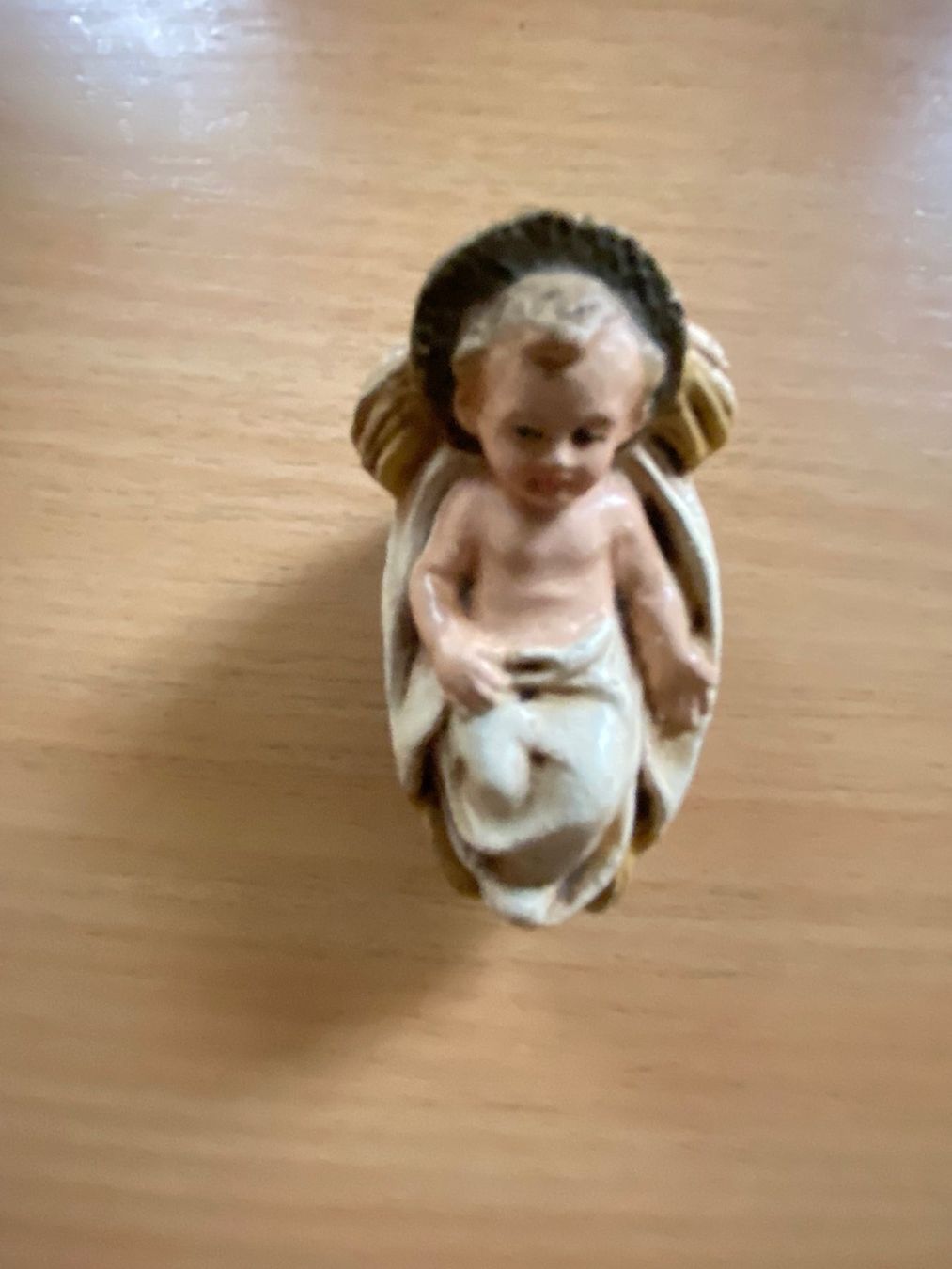Tutte le decorazioni: Antike Weihnachtskrippe  sieben Figuren Christkind gemarkt – Usato da Stein AR venduto da claire009 5