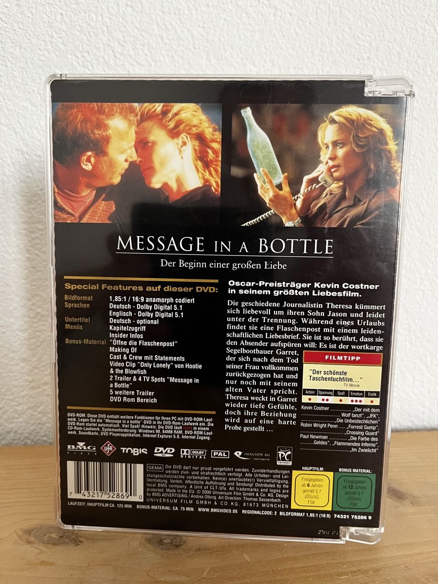 Tutti i DVDs: Message in a Bottle DVD – Usato da Bassersdorf venduto da McRob00 2