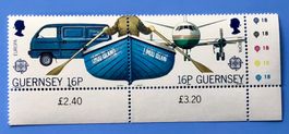 Briefmarken aus Guernsey  Europa – Transports et communicati