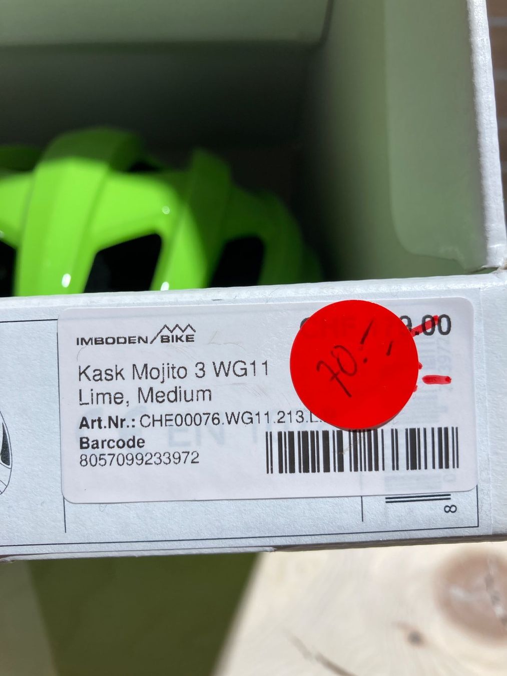Kask Caschi: Kask Mojito 3 WG11 Helm Lime, Medium – Nuovo (secondo la descrizione) da Lauterbrunnen venduto da Imboden-Bike 4