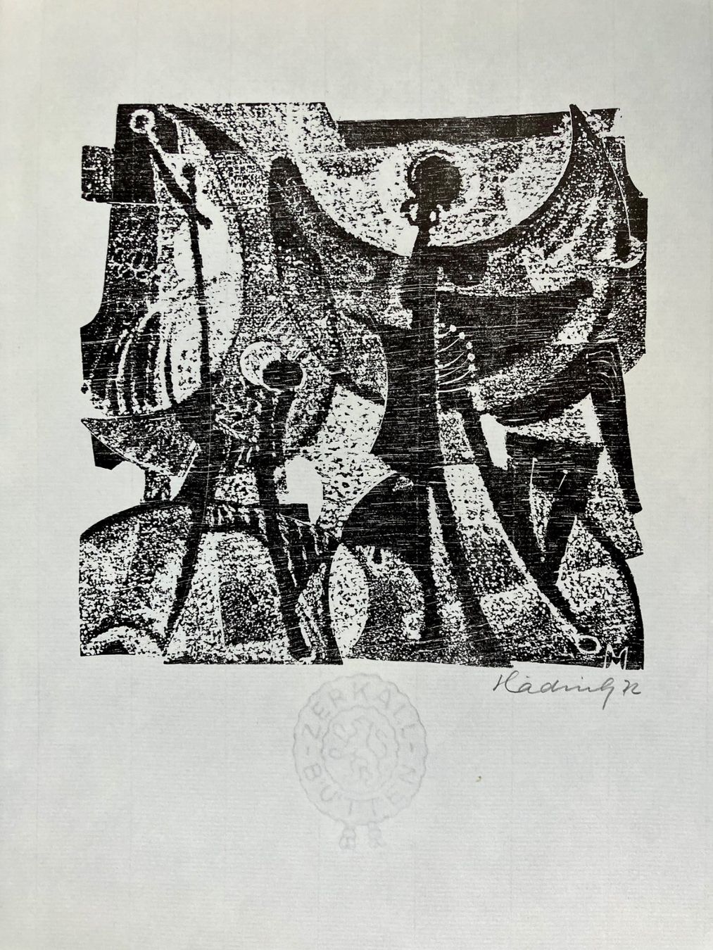 Holzschnitte: Holzschnitt von Werner Hädrich 1972 / Winterthur – Gebraucht aus Winterthur von Barunggeli 1