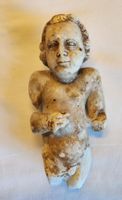Antikes Alabaster-Fragment Sakralfigur Jesuskind 14 cm