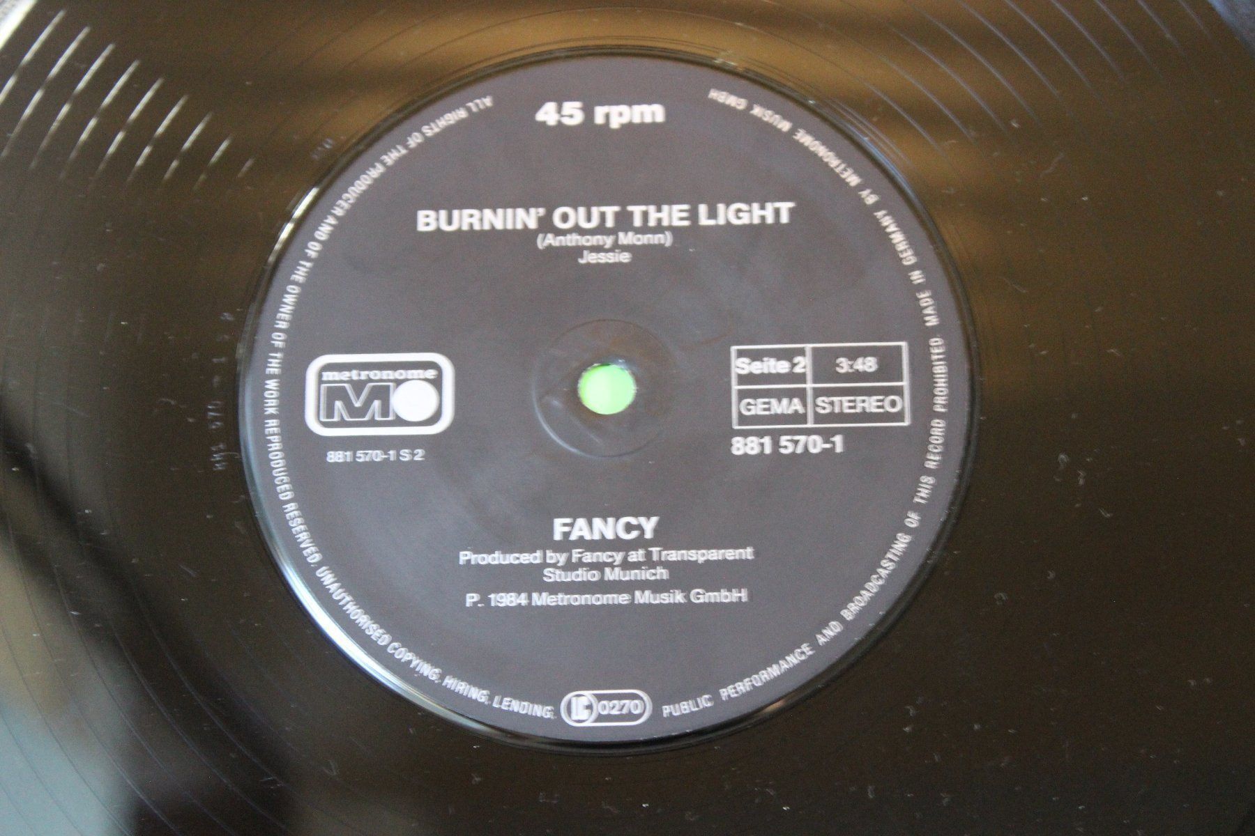 Dischi in vinile: Fancy - Get lost tonight 12" Vinyl Maxi-Single 1984 – Usato da Tübach venduto da JamesStone 4
