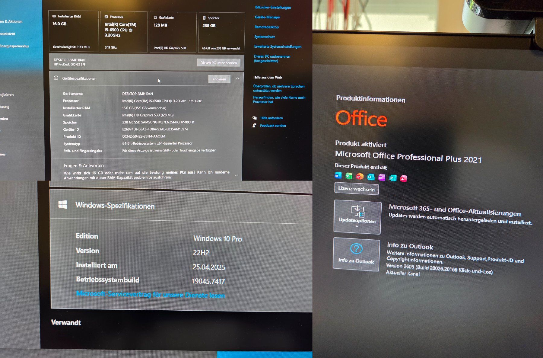 Hewlett Packard PC: Streaming PC + MIC + 4k Webcam + Win10 Pro + Office Pro Plus – Usato da Adlikon b.Regensdf venduto da ChriZ86 6