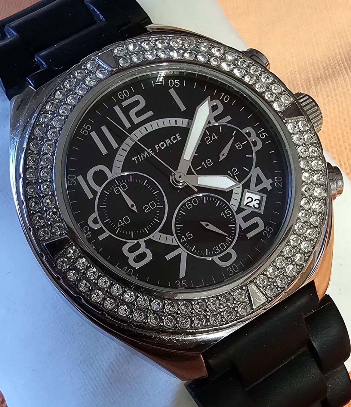 Orologi: TIME FORCE Chronograph Elegante Armbanduhr 44mm – Usato da Speicher venduto da Lemore 1