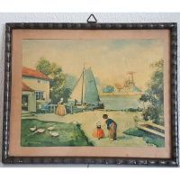 Bild antiker Print um 1940