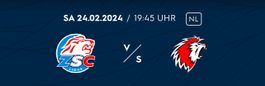2 Sitzplätze ZSC Lions - HC Lausanne 24.01.2024