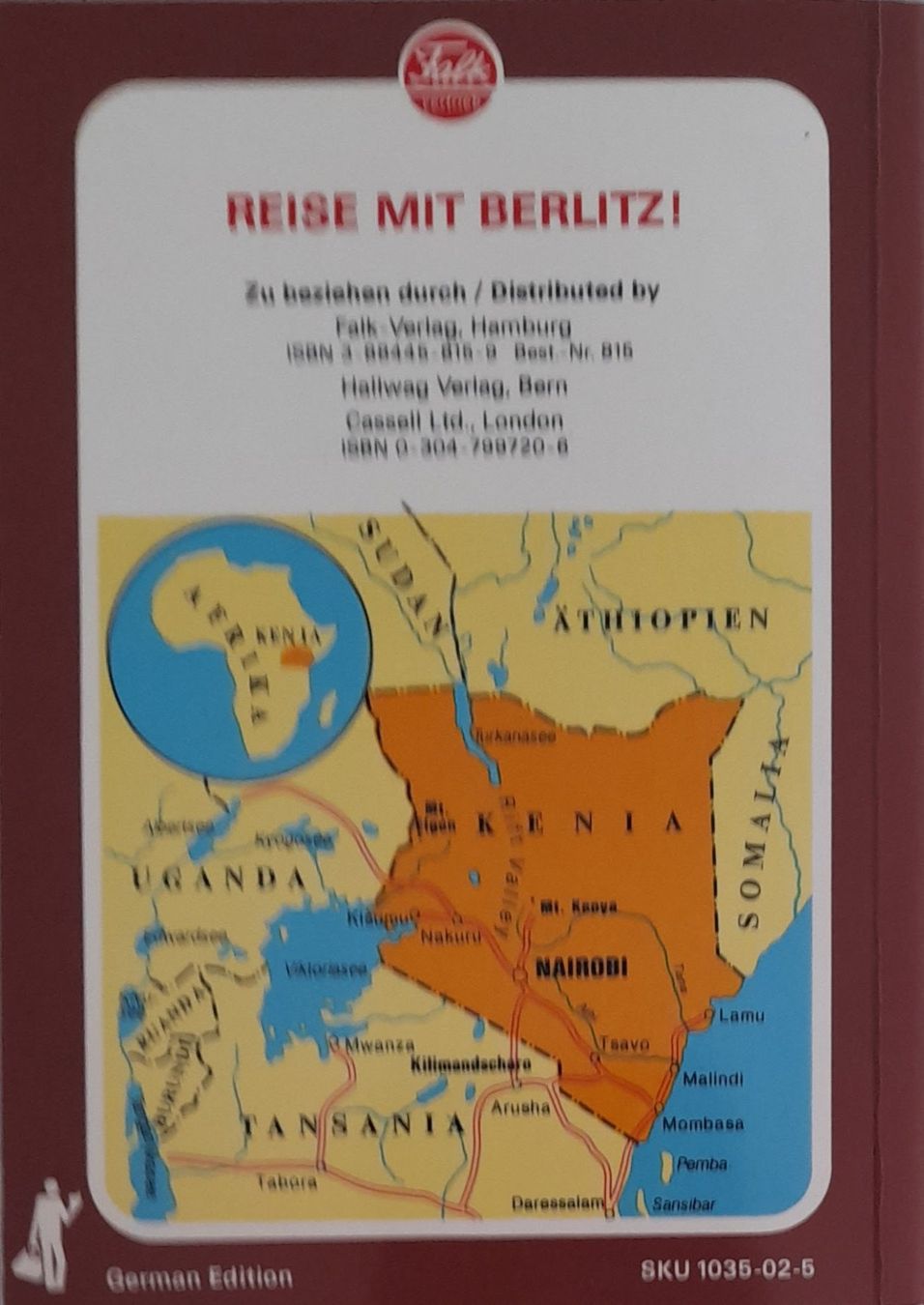 Libri: Reiseführer Kenia Berlitz – Usato da Zürich venduto da Zurich 1
