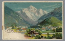 INTERLAKEN, BERGGESICHTER GEGEN DAS LICHT HALTEN, SELTEN, *