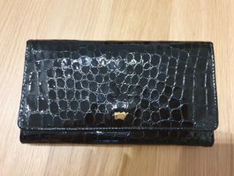Braun Büffel Portemonnaie Lackleder