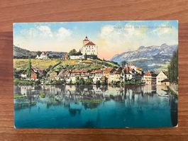 AK 1917 Buchs Schloss Werdenberg    coloriert       (G2236)