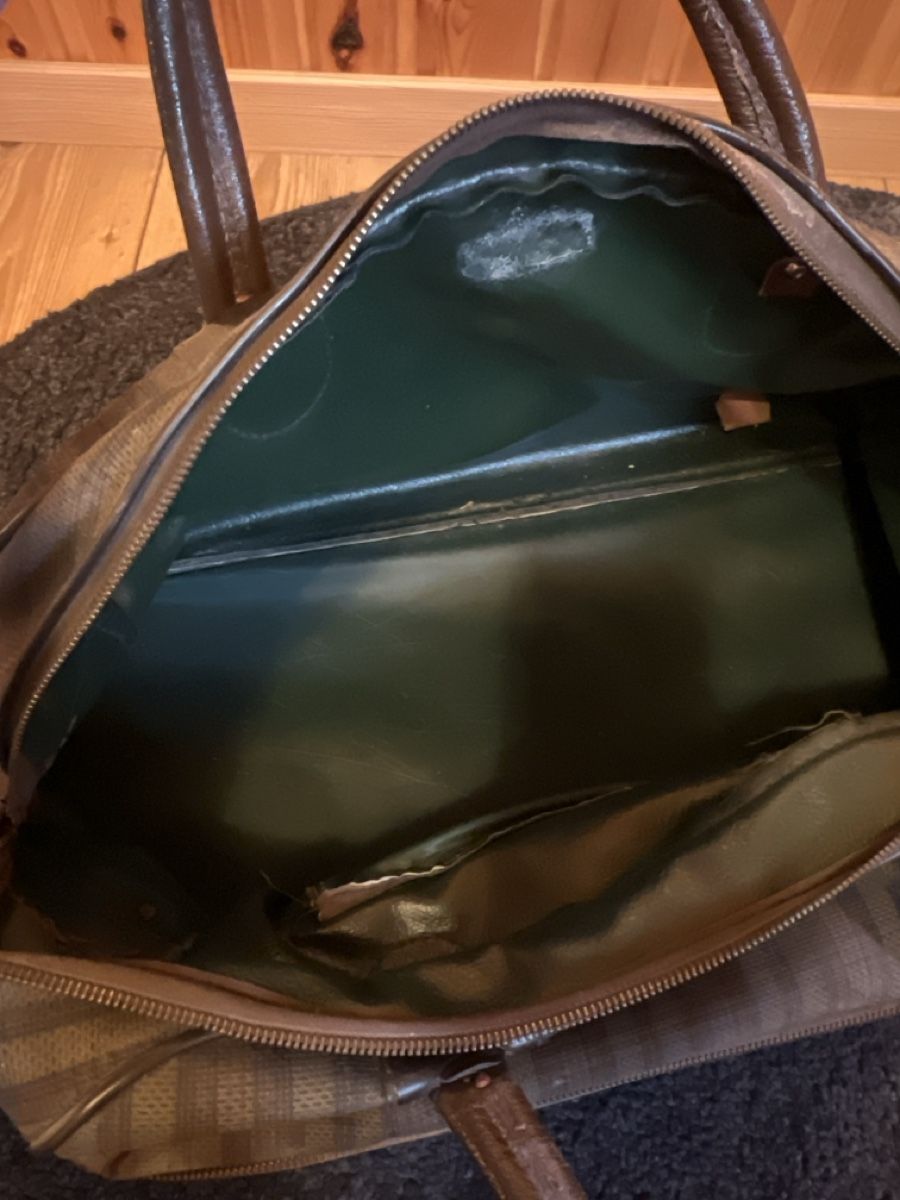 Taschen: Vintage Reisetasche / Weekender mit Lederelementen – Defekt aus Rotkreuz von Migu2012 3