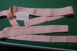 Altes Spitzenband rosa/weiss - Preis für 2 Teile à 1.60 m