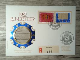 TR45 Enveloppe + Timbre Suisse 1982