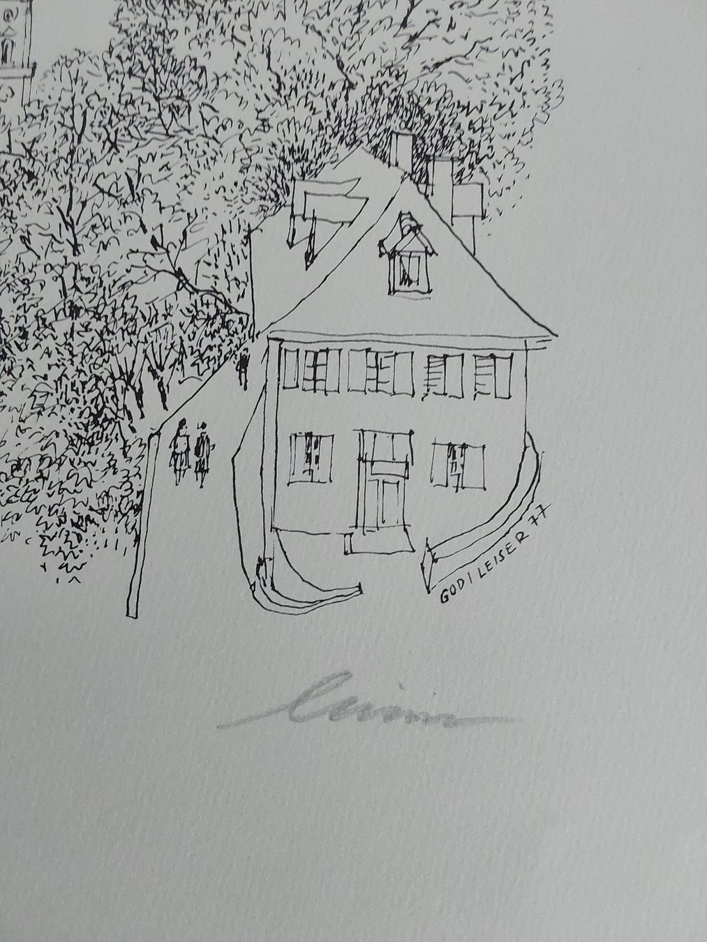 Grafica & Litografie: St.Gallen. Litho. 48/110 Godi  Leiser.Handsigniert. – Usato da Steinach venduto da Chilli1957 4