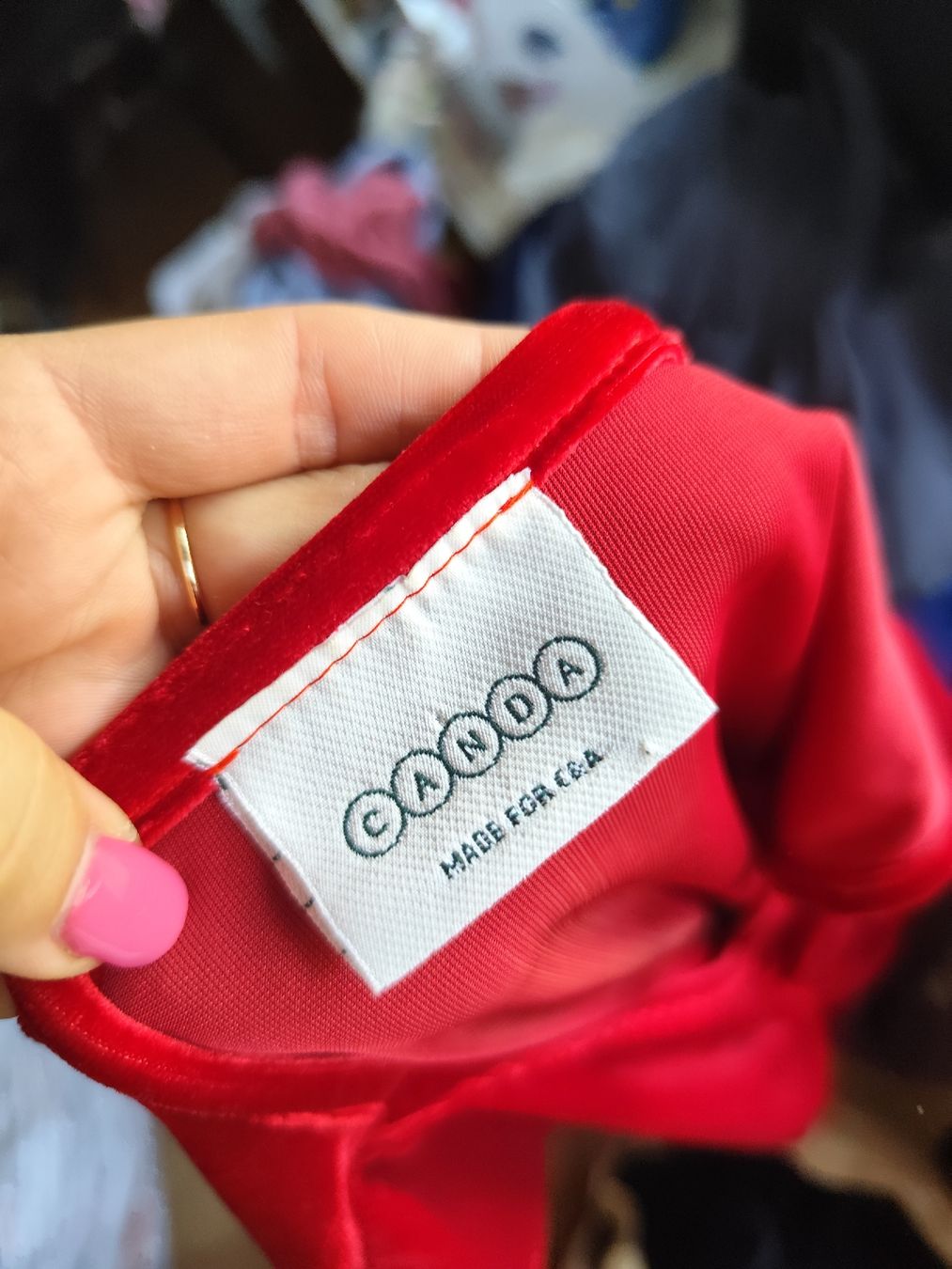 Tops: Velvet Ruched Top Red Size S – D'occasion à Mägenwil par VintageGirly 5