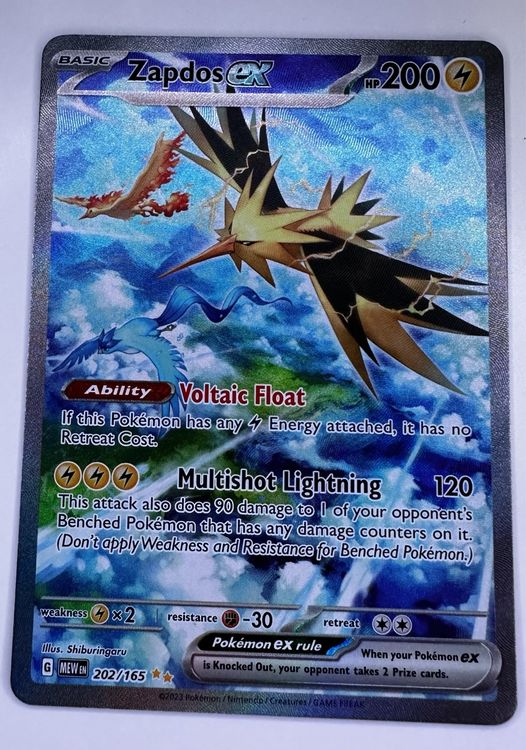 Zapdos ex - 202/165 - Special Illustration Rare