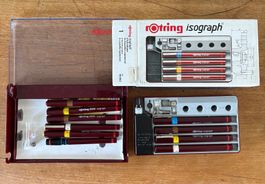 Rotring Isograph Tuschefüller Set gebraucht mit Etui