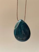 Ozean-Jaspis Naturstein Anhänger in Tropfenform ohne Kordel