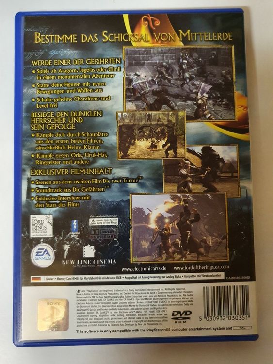 PS2 Herr der Ringe die zwei Türme / Playstation 2 Kaufen auf Ricardo