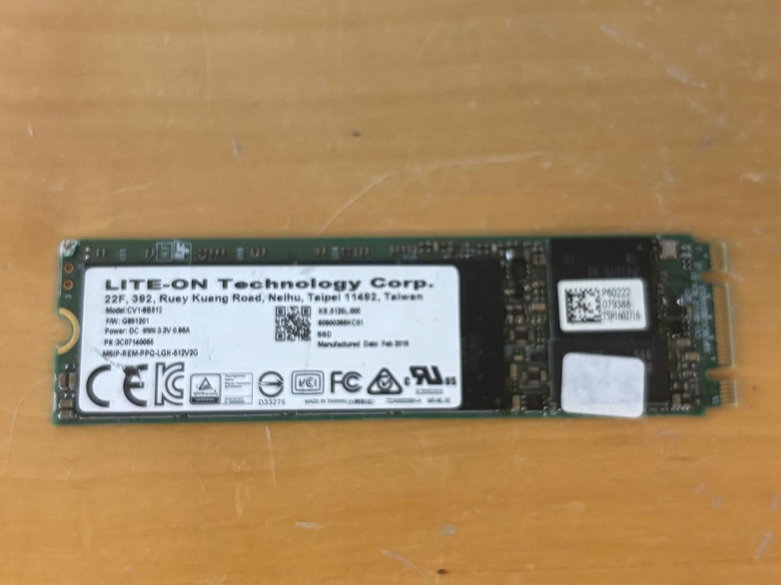 Harddisks: LITEON CV1-8B512 512GB Gebraucht – Gebraucht aus Zürich von HarlacherIT