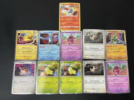 Lot de 11 cartes Pokémon Holo Cosmos et Promo FR 