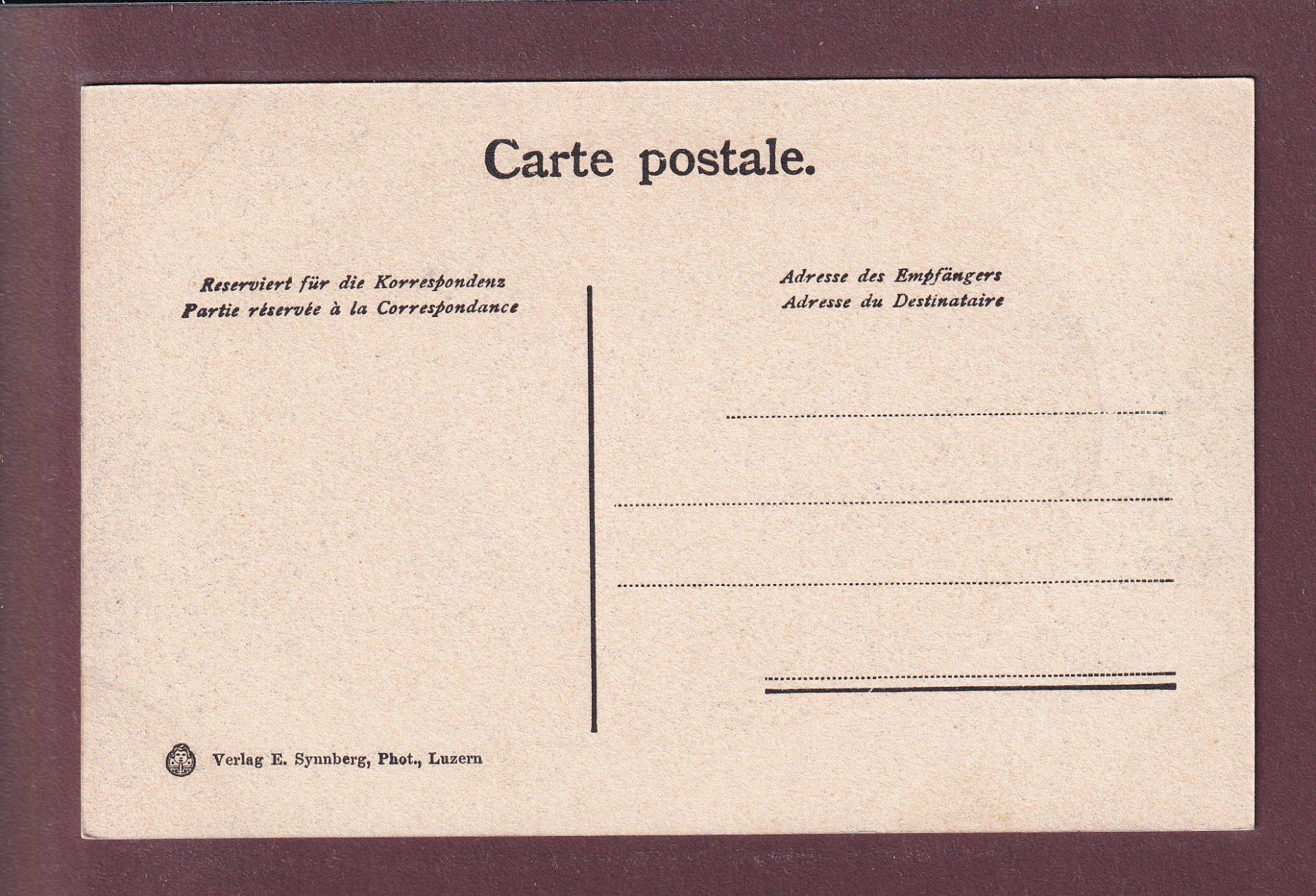 Ansichtskarten: LUZERN - Hallengraber im Friedenthal – Gebraucht aus Pully von nicecards 1